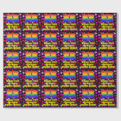 53e verjaardag: Heatten, regenboognr. 53 Cadeaupapier (Vlak)