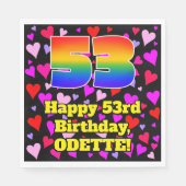 53e verjaardag: Heatten, regenboognr. 53 Servet