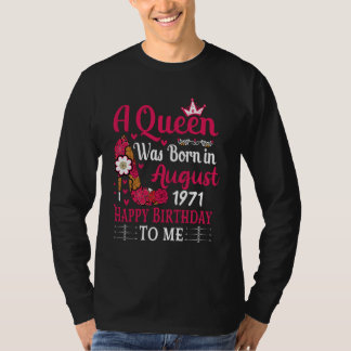 53e verjaardag hoge hak Een koningin werd geboren T-shirt