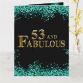 53e verjaardag kaart (Gele Bloem)
