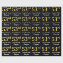 53e verjaardag: luxe luxe Faux Gold-look #