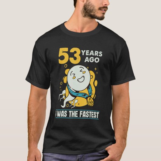 53e verjaardag Mannen Humor 53 jaar geleden was ik T-shirt (Voorkant)