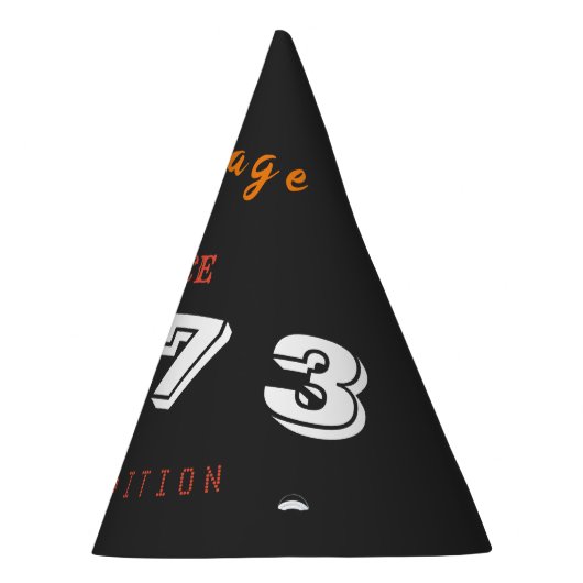 53e Verjaardag Party Pet –  1973 Limited Feesthoedjes (Rechts)