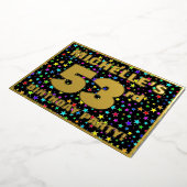 53e verjaardag van de gevechtsdag - vun, kleurrijk folie uitnodiging (Gedraaid)