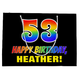 53e verjaardag: Vet, Vun, Eenvoudig, Regenboog 53 Groot Cadeauzakje