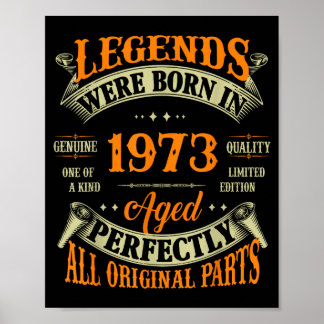 53e verjaardagscadeau Vintage legenden Geboren in Poster