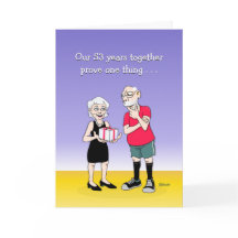 53e Wenskaart van het Jubileum van de bruiloft