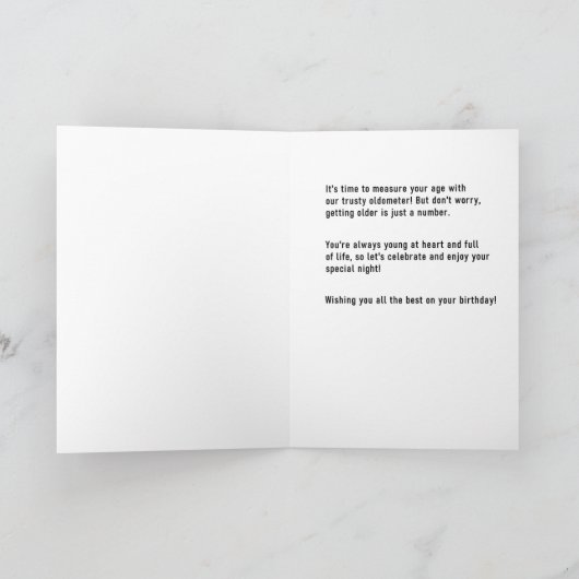 53rd Birthday Oldometer Kaart (Binnen)