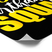 53rd Happy Birthday Squad Party Bday Family Group  Poster (Hoek)