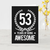 53ste Verjaardag (53 Jaar van Geweldige het Zijn) Kaart (Gele Bloem)