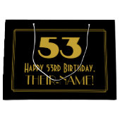 53ste verjaardag — Art Deco geïnspireerde look "53 Groot Cadeauzakje (Voorkant)