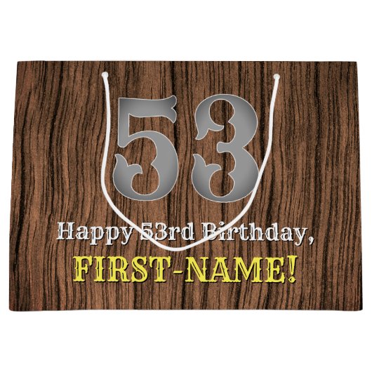 53ste verjaardag: Country Western geïnspireerd uit Groot Cadeauzakje (Voorkant)