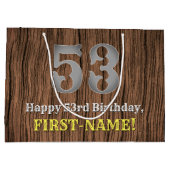 53ste verjaardag: Country Western geïnspireerd uit Groot Cadeauzakje (Achterkant)