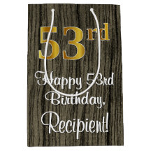 53ste verjaardag: Elegante Faux Gold Look #, Faux 