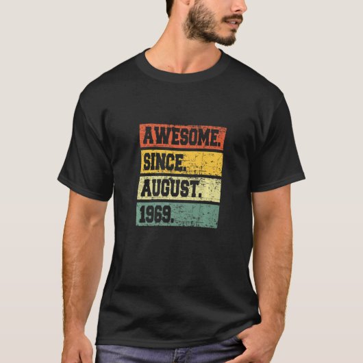 53ste verjaardagsdecor 53 jaar oud Geweldige sinds T-shirt (Voorkant)