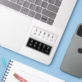 54321 Grounding Technique Anxiety Mental Health Sticker (Laptop met iPhone)