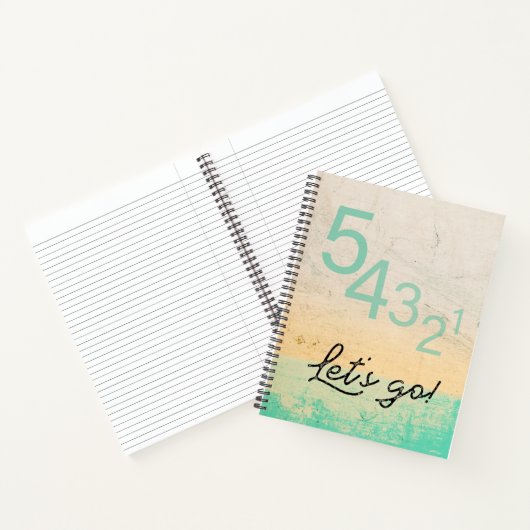 54321 Laten we gaan! Motivatie techniek moderne Notitieboek (Binnen)