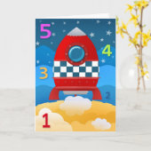 54321 ontploffing uit - wenskaart kaart (Gele Bloem)