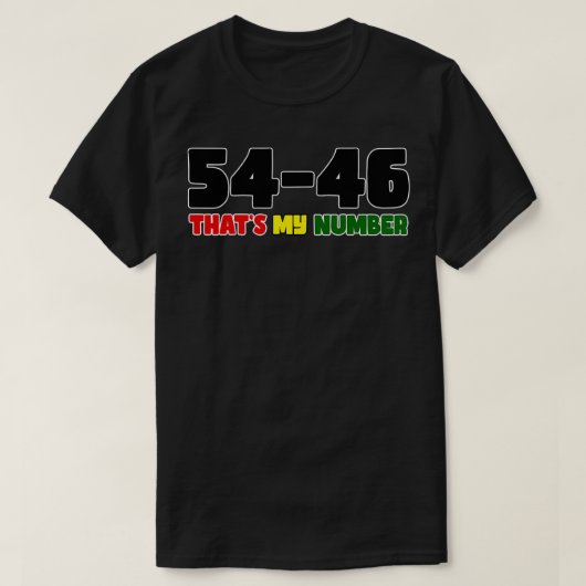 5446 Dat is mijn nummer T-shirt (Design voorkant)