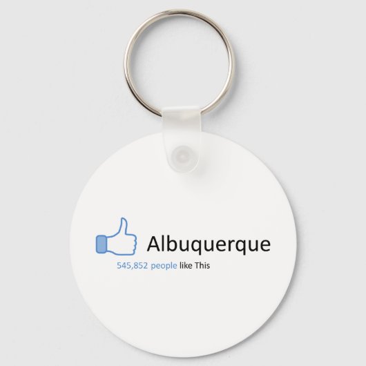545852 mensen zoals Albuquerque Sleutelhanger (Voorkant)
