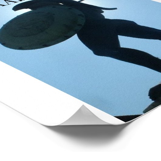 545_King_Leonidas_statue, MALON LABE Poster (Hoek)