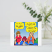 546 meisjesvrienden cartoon briefkaart (Staand voorkant)