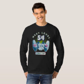 54 Birthday Gamer Next Level 54-gaming controller T-shirt (Voorkant volledig)