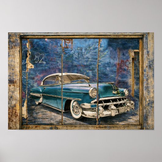 '54 Chevy Muurbeeld Poster (Voorkant)