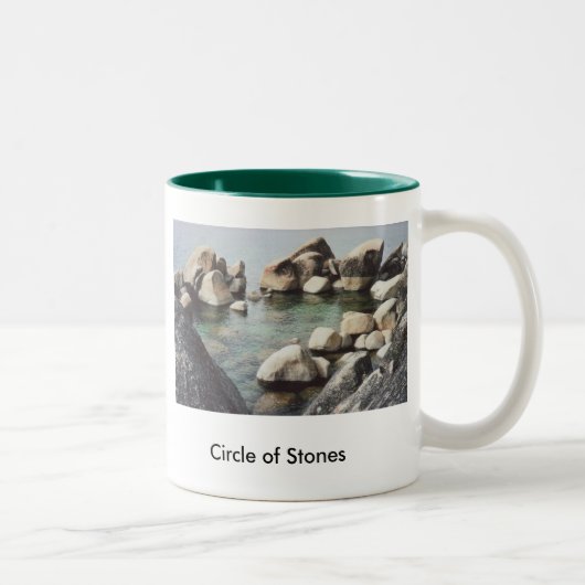 54. Cirkel van Stenen 9-00, 54. 300-100 ... Tweekleurige Koffiemok (Rechts)