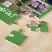 54 Foto Collage Raster - Aangepaste Tekst - Groen Legpuzzel (Zijkant)