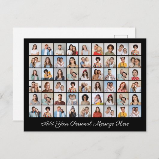 54 Foto Collage Voeg uw eigen Groet toe  Feestdagenkaart (Voorkant / Achterkant)