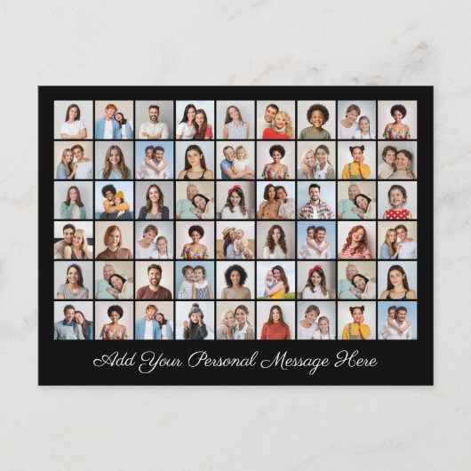 54 Foto Collage Voeg uw eigen Groet toe  Feestdagenkaart (Voorkant)