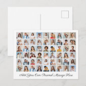 54 Fotocollage Voeg uw eigen groet toe Briefkaart (Voorkant / Achterkant)