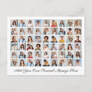 54 Fotocollage Voeg uw eigen groet toe Briefkaart