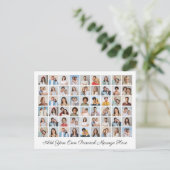 54 Fotocollage Voeg uw eigen groet toe Briefkaart (Staand voorkant)