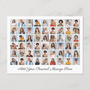 54 Fotocollage Voeg uw eigen groet toe Feestdagenkaart