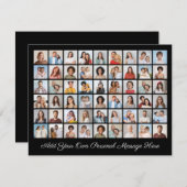 54 Fotocollage Voeg uw eigen groet toe Feestdagenkaart (Voorkant / Achterkant)