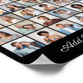 54 Fotocollage Voeg uw eigen groet toe Poster (Hoek)