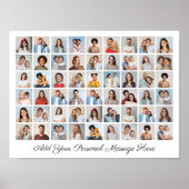 54 Fotocollage Voeg uw eigen groet toe Poster (Voorkant)