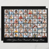 54 Fotocollage Voeg uw eigen grote Kaart toe (Voorkant / Achterkant)