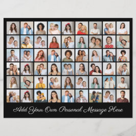 54 Fotocollage Voeg uw eigen grote Kaart toe