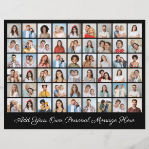 54 Fotocollage Voeg uw eigen grote Kaart toe