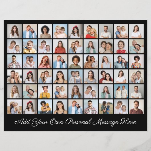 54 Fotocollage Voeg uw eigen grote Kaart toe (Voorkant)