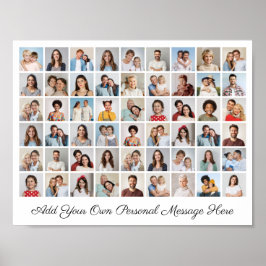 54 Fotocollage Voeg uw eigen Poster voor groet toe