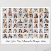 54 Fotocollage Voeg uw eigen wenspapier blad toe (Voorkant)