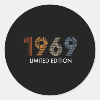 54 jaar 1969 54e ronde sticker