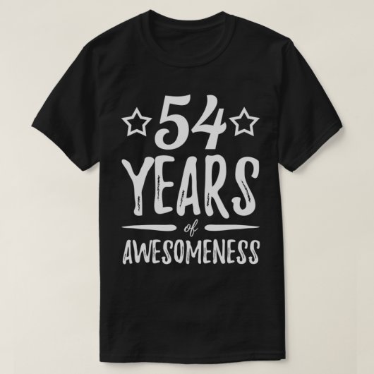 54 jaar bewustwording Funny 54th Birthday Gift I T-shirt (Design voorkant)