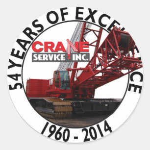 54 jaar excellentie ronde sticker