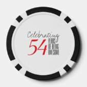 54 jaar geweldige pokerchips