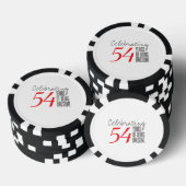 54 jaar geweldige pokerchips